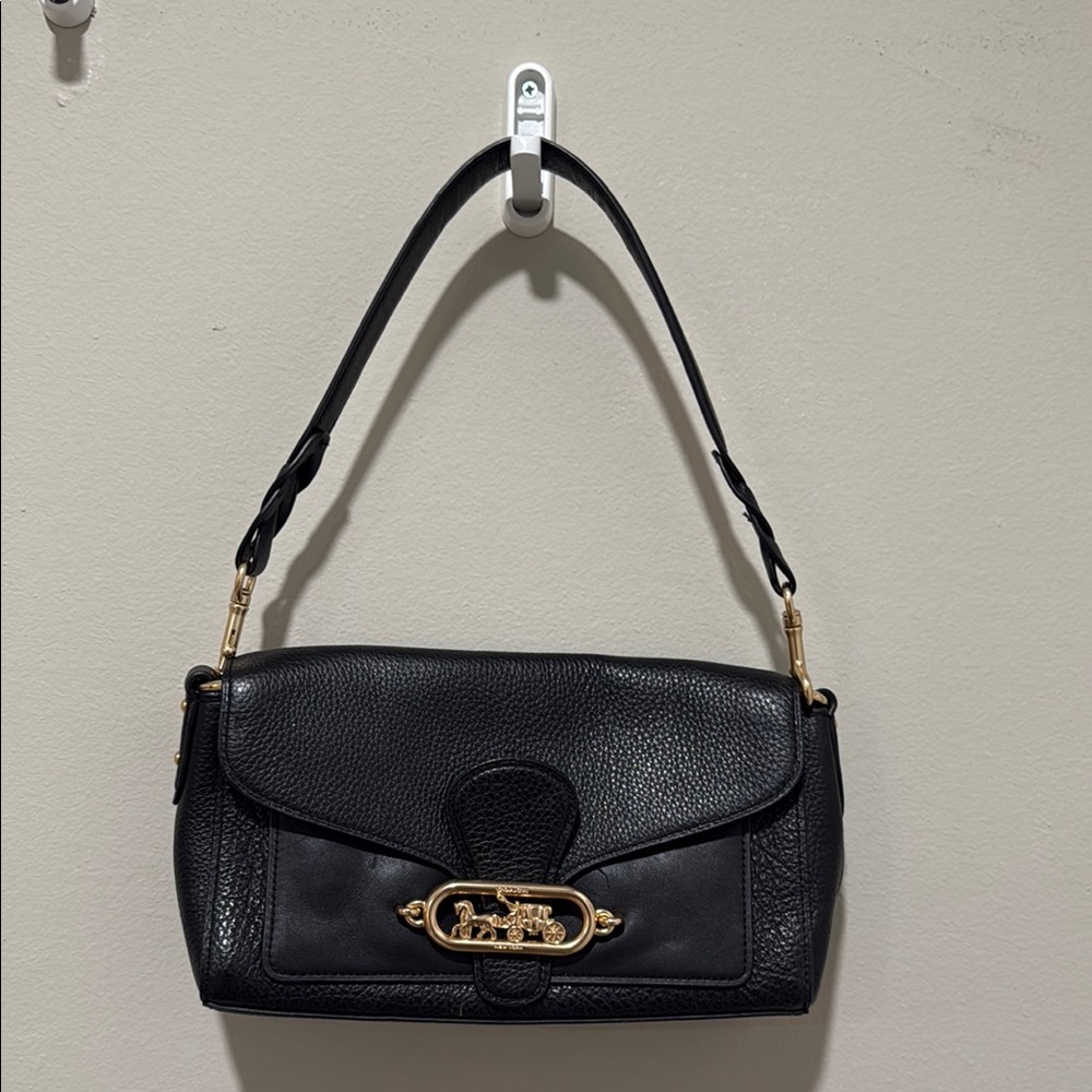 Coach Black Leather Shoulder Bag
